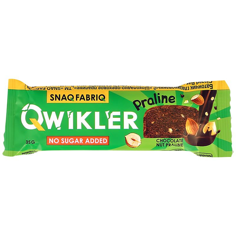 Изображение товара Батончик Snaq Fabriq шоколадно-ореховое пралине глазированный 35г - вкусный перекус