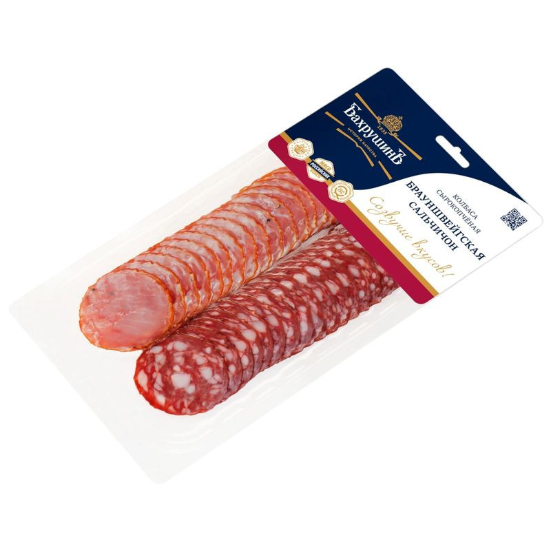 Изображение товара Бахрушинъ Брауншвейгская и Сальчичон набор сырокопченых колбас 80г