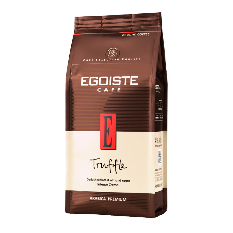 Изображение товара Кофе Egoiste Truffle натуральный жареный молотый 250 г — премиальный ароматный кофе с нотками трюфе