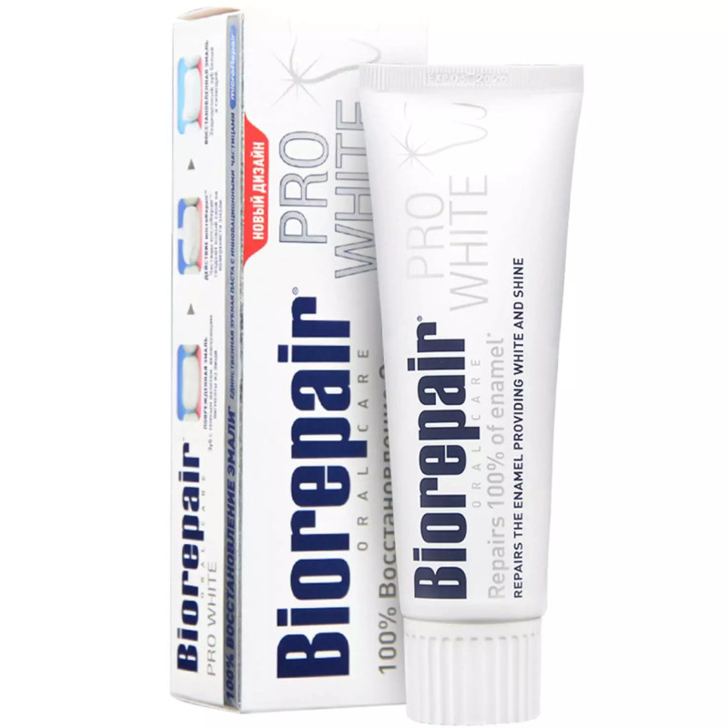 Изображение товара Зубная паста Biorepair Pro White 75 мл для отбеливания и ухода
