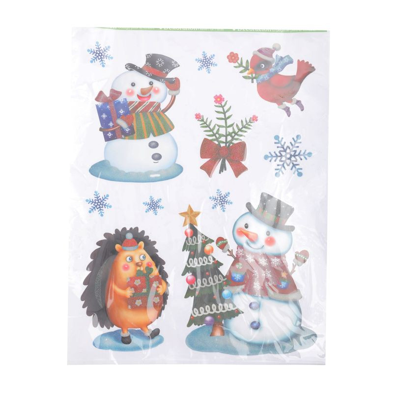 Изображение товара Набор новогодних наклеек Маркет для праздничного оформления