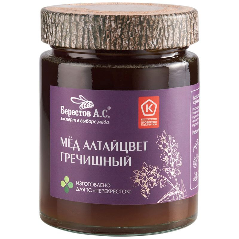 Изображение товара Мед Алтайцвет Гречишный натуральный цветочный 350г Берестов А.С.