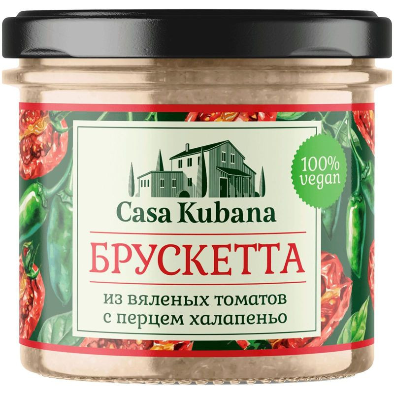 Изображение товара Закуска Casa Kubana брускетта из вяленых томатов с халапеньо 90г