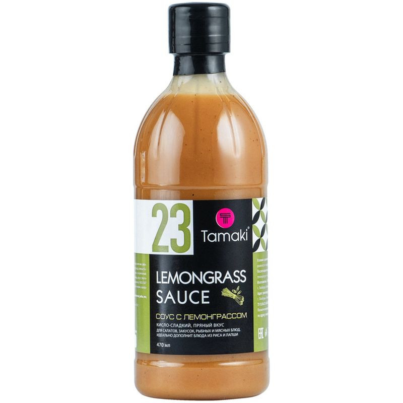 Изображение товара Соус Tamaki Лемонграсс 470 мл кисло-сладкий для блюд и салатов