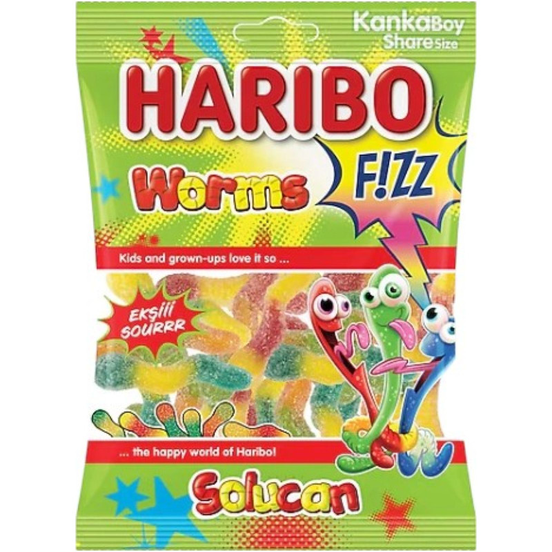 Изображение товара Мармелад Haribo Червячки кислый жевательный, 70г