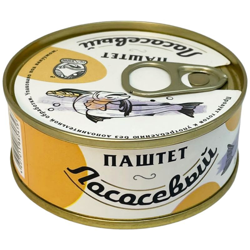 Изображение товара Паштет Пеккони Лососевый 90г натуральный деликатес российский