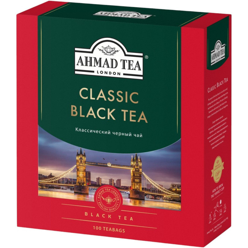 Изображение товара Чай Ahmad Tea Классический чёрный в пакетиках, 100х2г