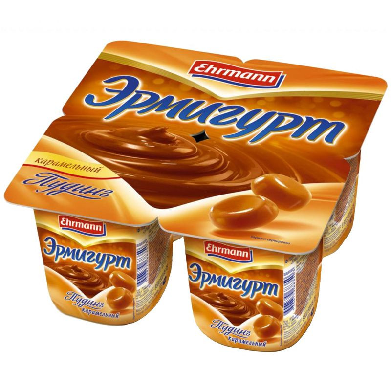 Изображение товара Пудинг Эрмигурт карамель 3% 100г