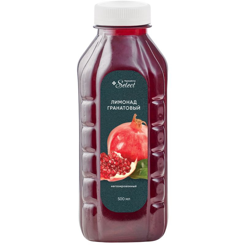 Изображение товара Безалкогольный лимонад Гранатовый Перекрёсток Select, 500 мл