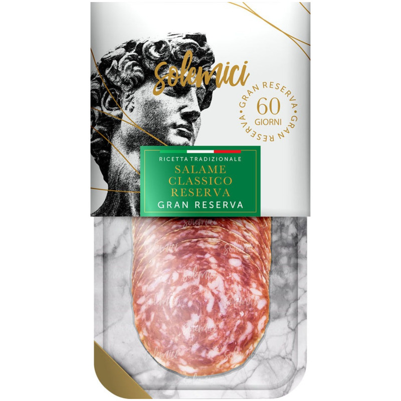 Изображение товара Колбаса сыровяленая Solemici Salame Classico Reserva полусухая, 70г