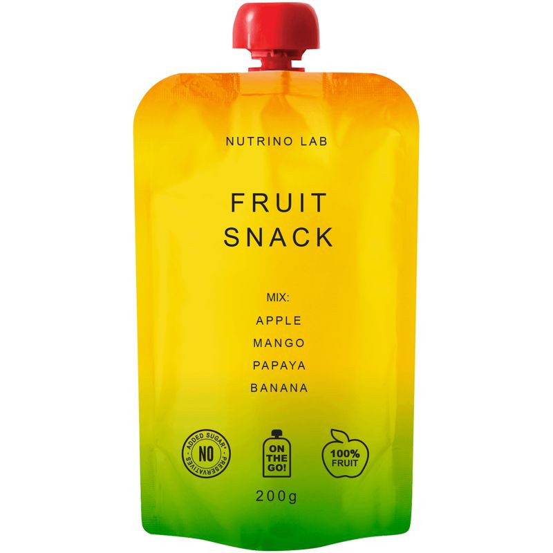 Изображение товара Натуральное фруктовое пюре Nutrino Lab яблоко манго папайя банан 200г