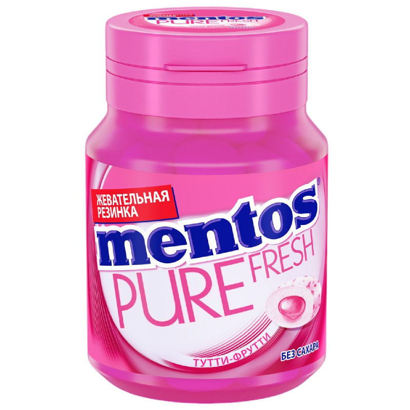 Изображение товара Жевательная резинка Mentos Pure Fresh Тутти Фрутти, 54г