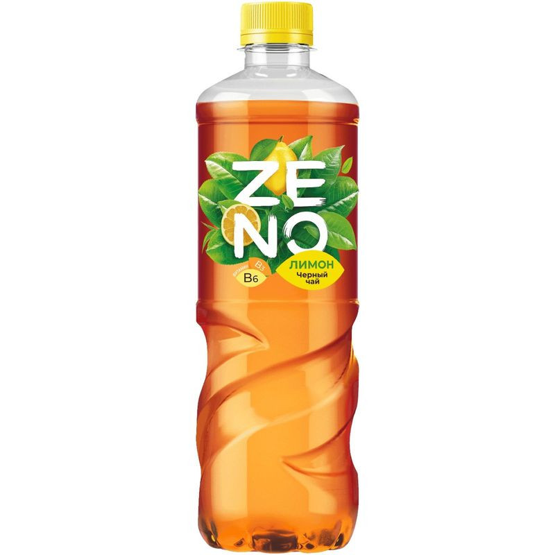 Изображение товара Холодный чай Zeno черный 500 мл освежающий напиток без сахара