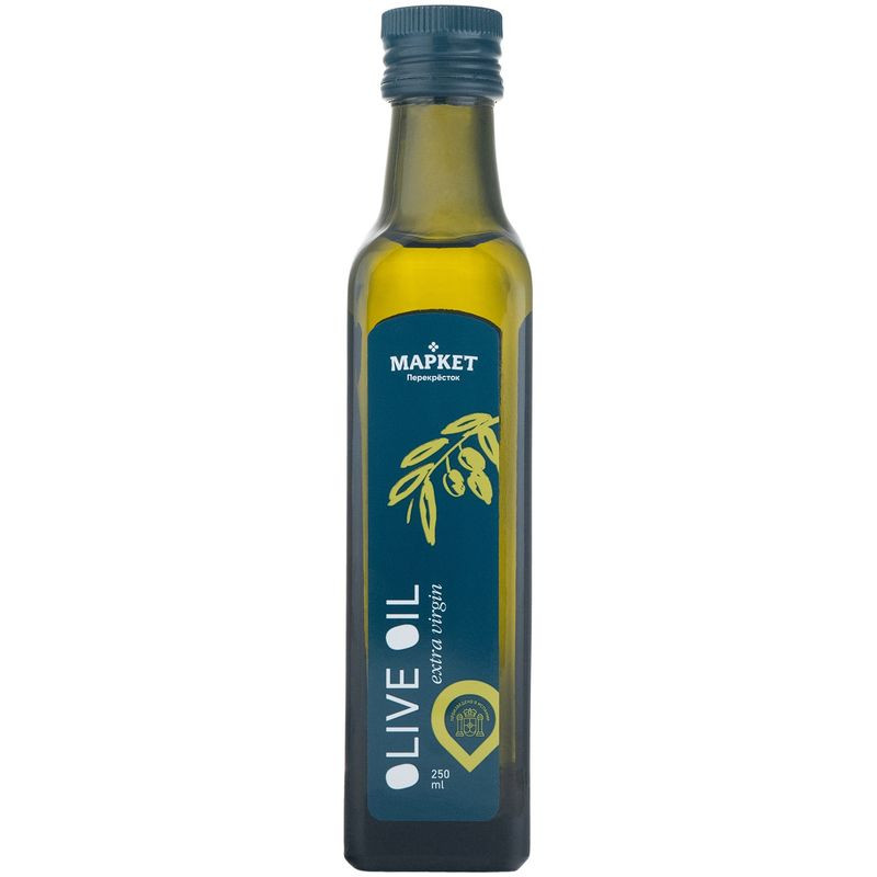 Изображение товара Масло оливковое Extra Virgin нерафинированное 250мл Маркет Перекрёсток
