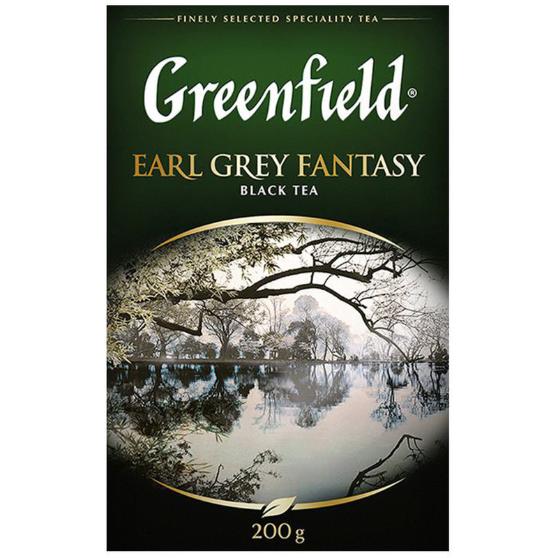 Изображение товара Чай Greenfield Фэнтази чёрный Earl Grey листовой, 200г