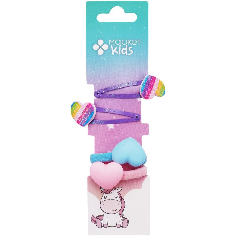 Изображение товара Набор резинок и зажимов для волос Маркет Kids, 2шт