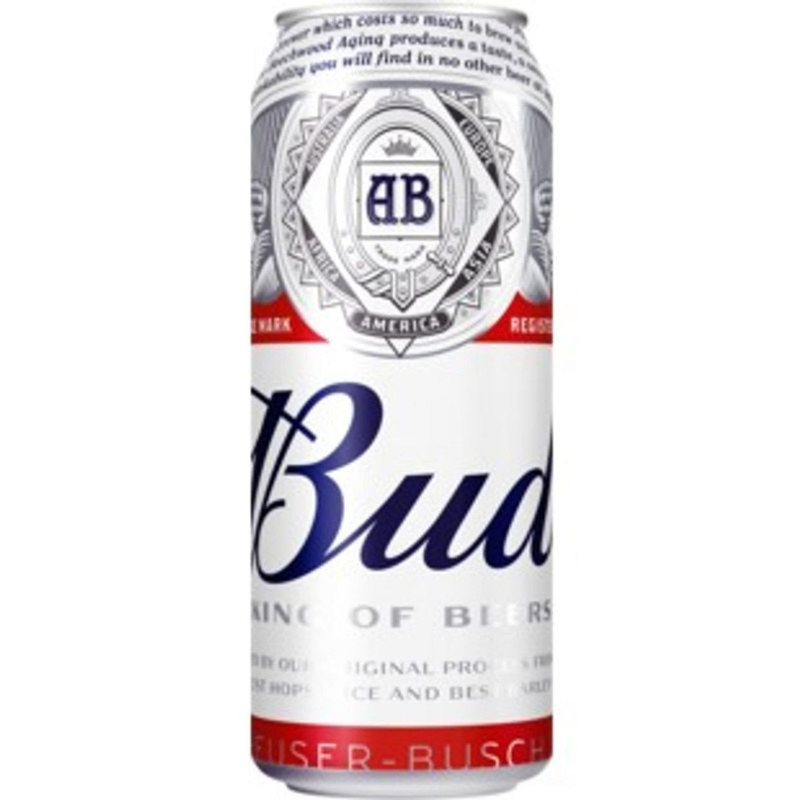 Изображение товара Пиво Bud светлое 5%, 450мл
