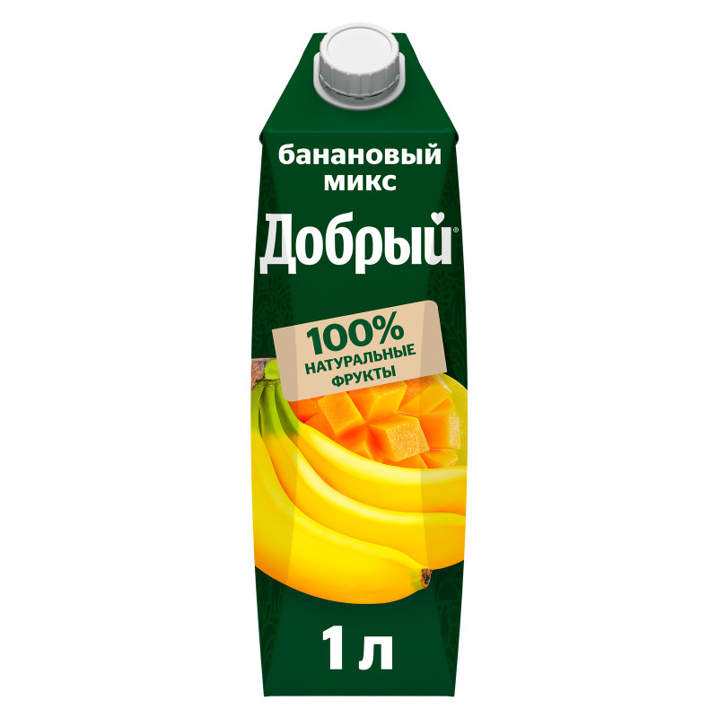 Изображение товара Напиток сокосодержащий Добрый банановый микс, 1л