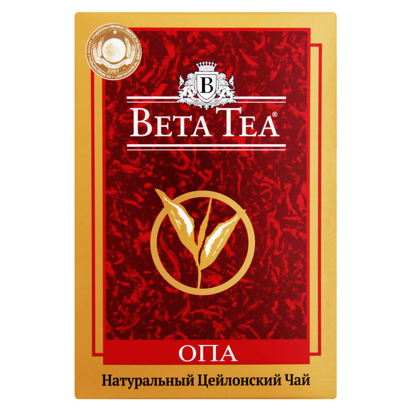 Изображение товара Чай Beta Tea ОРА чёрный байховый высшего сорта, 250г