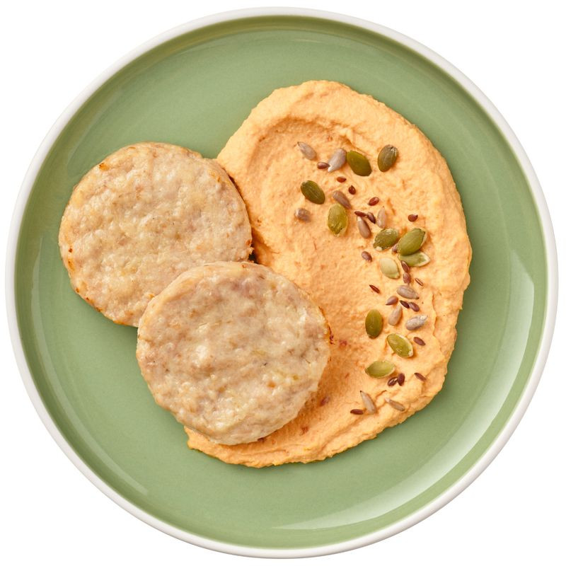 Изображение товара Котлеты из индейки с пюре из батата Зелёная Линия 220 г натуральное блюдо