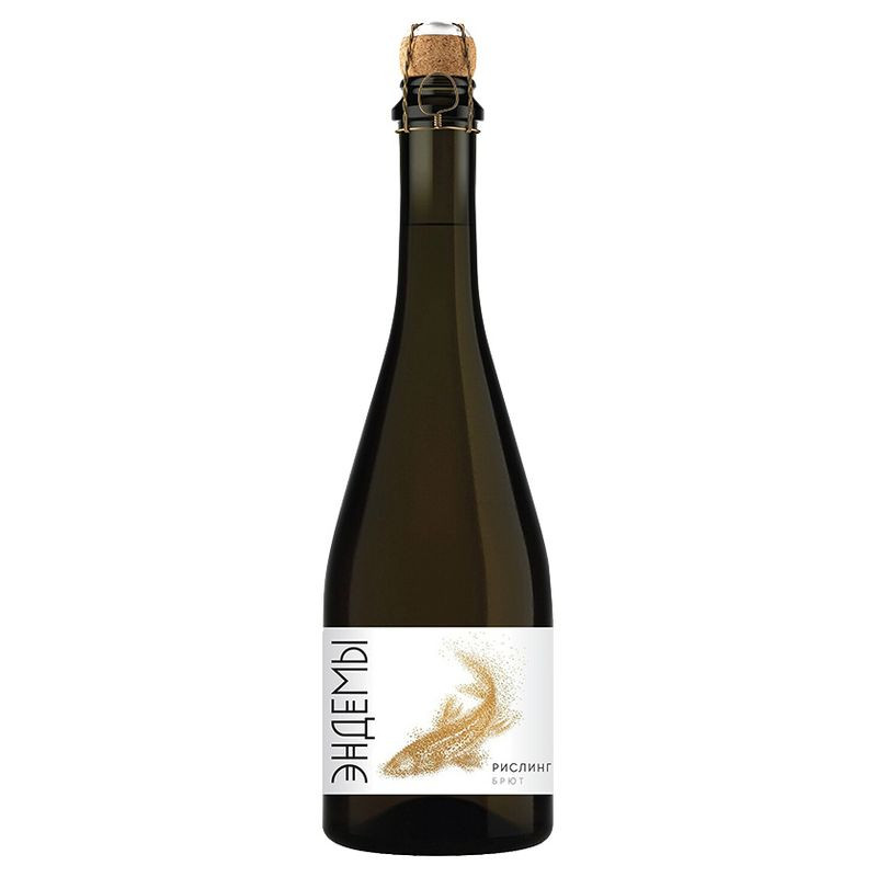 Изображение товара Игристое вино Эндемы Рислинг белое брют 12.5% 750мл Россия
