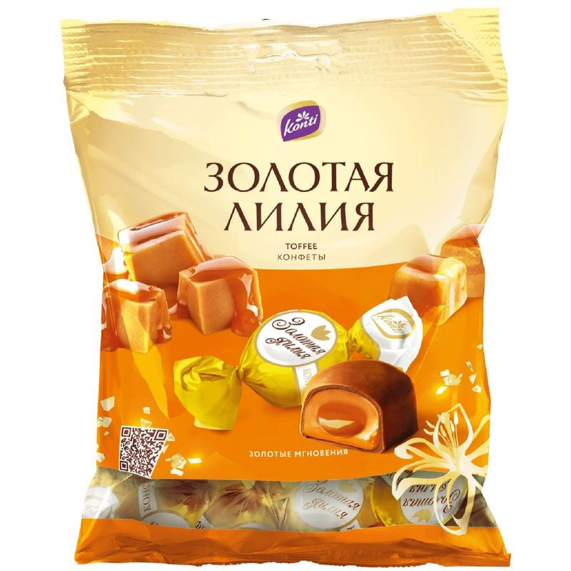 Изображение товара Конфеты Konti 200г шоколадные с карамельной начинкой Россия
