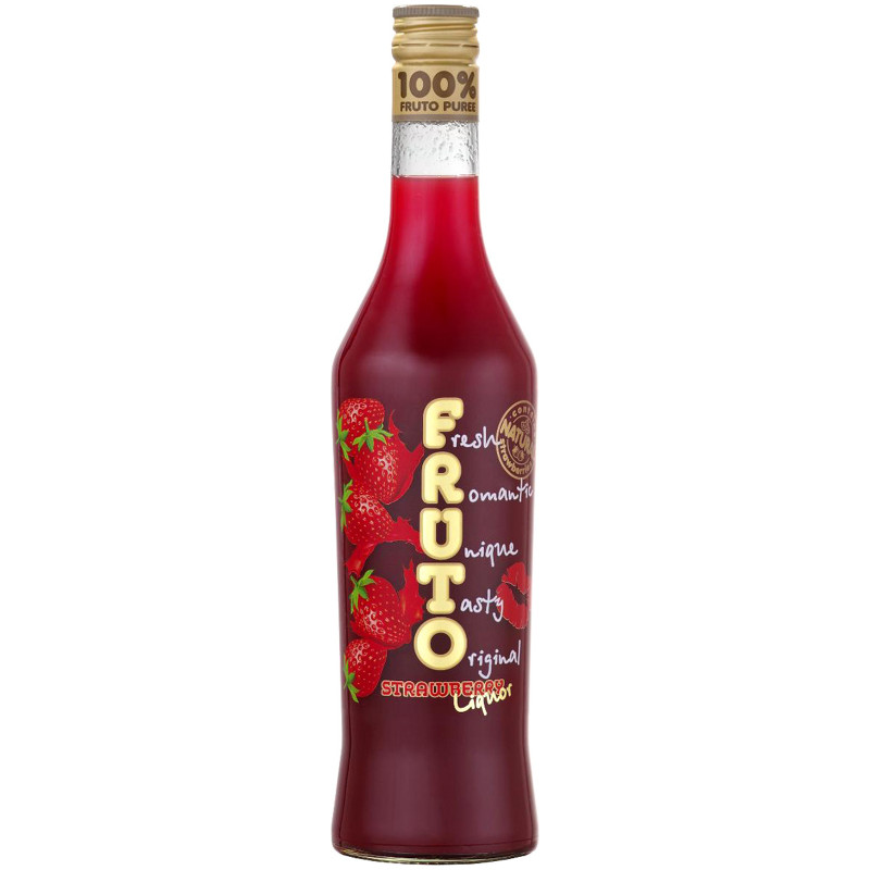 Изображение товара Ликёр Fruto Strawberry 15% 500 мл – клубничный ягодный напиток с насыщенным вкусом