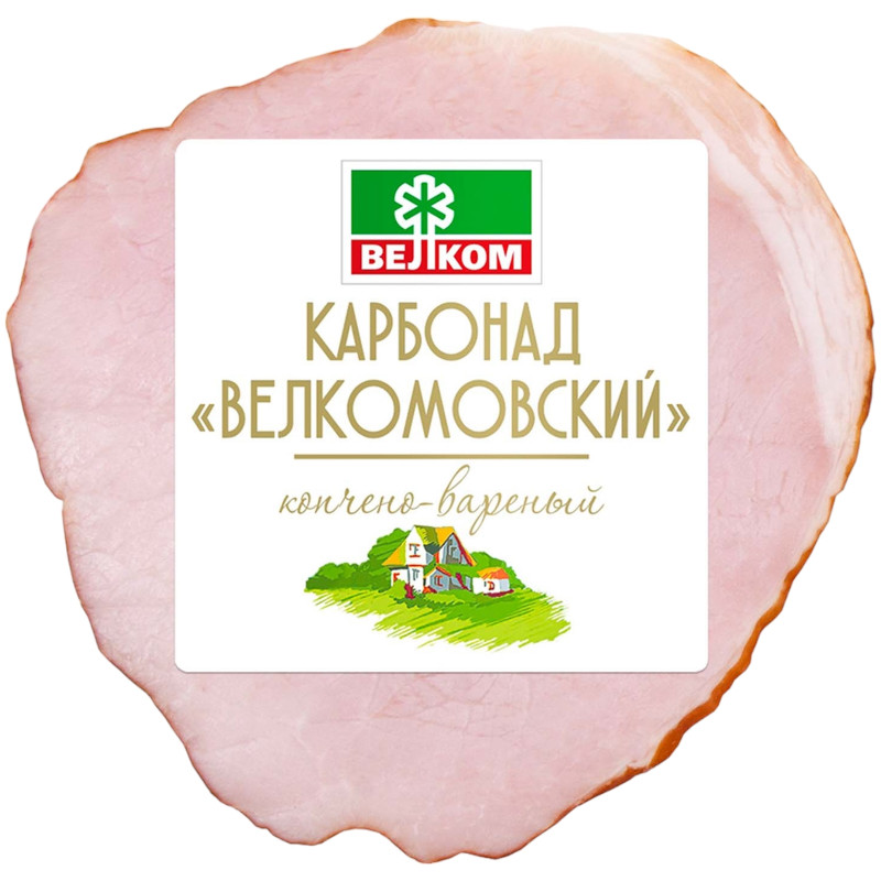 Изображение товара Карбонад копчёно-варёный Велком Велкомовский из свинины кусок, 350г