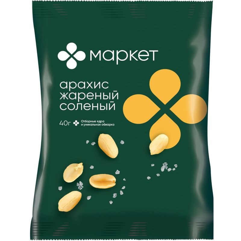 Изображение товара Арахис жаренный солёный Маркет, 40г