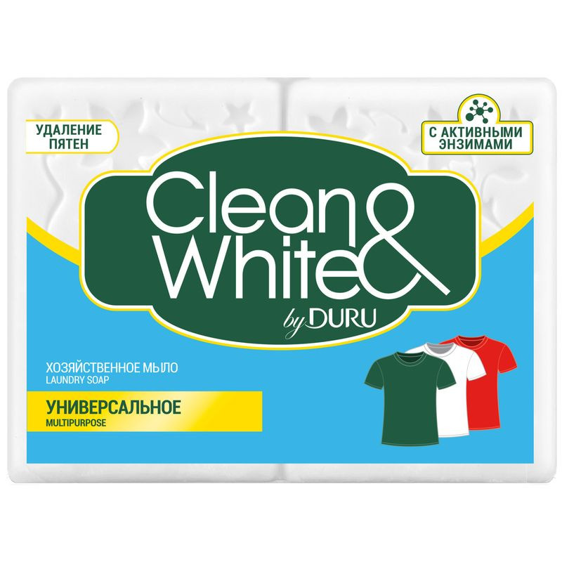 Изображение товара Мыло хозяйственное Duru Clean&White универсальное 2х120 г