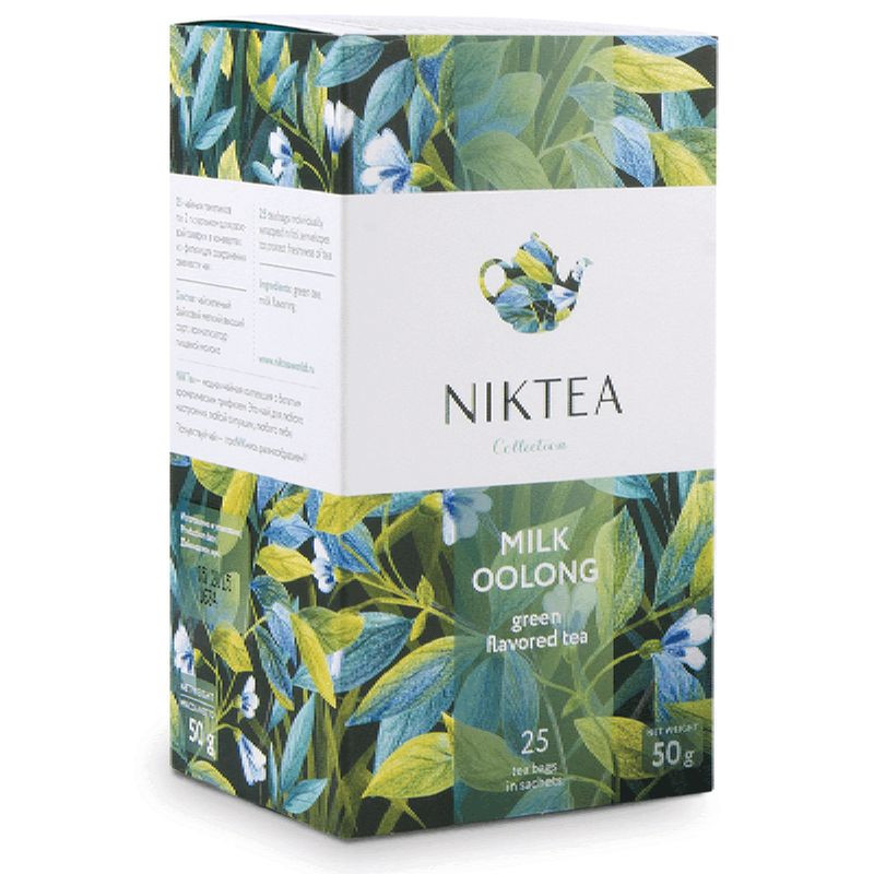 Изображение товара Чай Niktea Молочный Улун байховый с ароматом молока, 25х2г