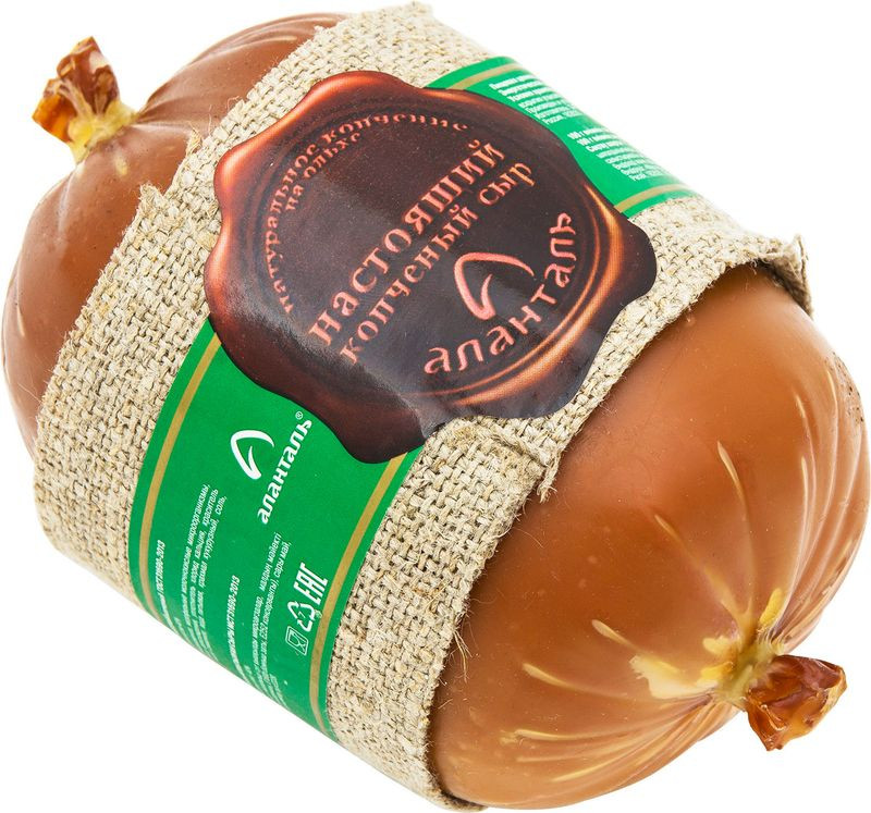 Изображение товара Плавленый копчёный сыр Аланталь 40% весовая фасовка Россия