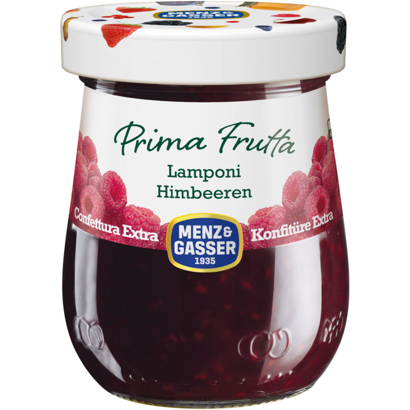 Изображение товара Конфитюр Menz&Gasser Prima Frutta Малина 340 г натуральный джем для завтраков и десертов