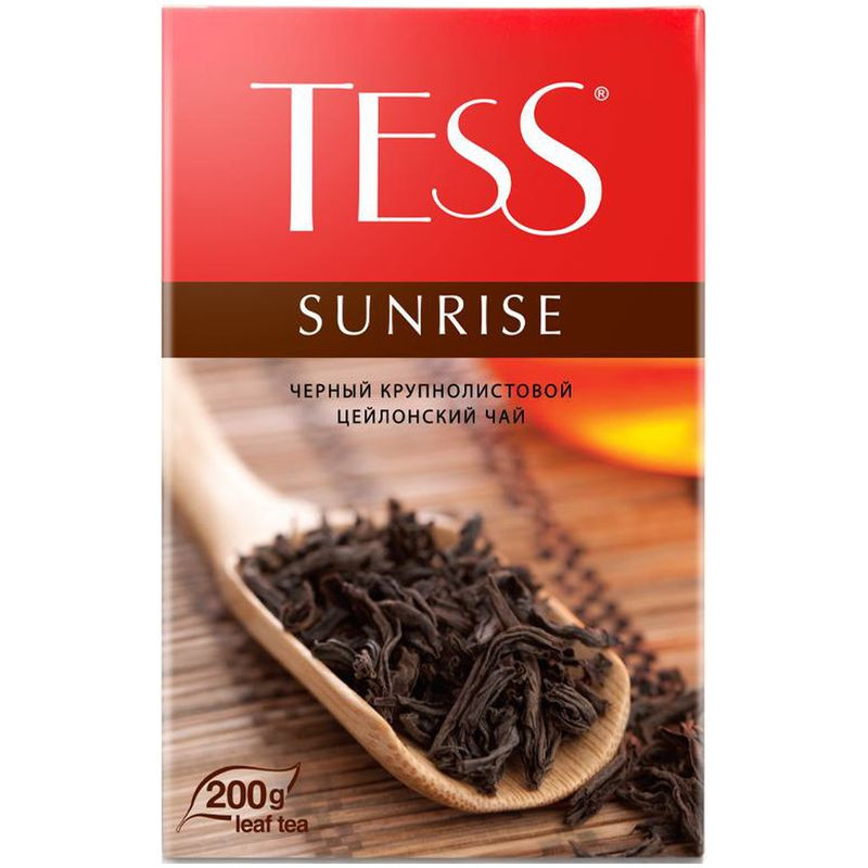 Изображение товара Чай Tess Санрайз чёрный байховый цейлонский 200г листовой Россия