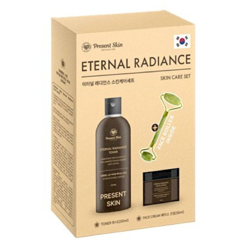 Изображение товара Набор средств для ухода за лицом Present Skin Eternal Radiance с тонером кремом и массажером