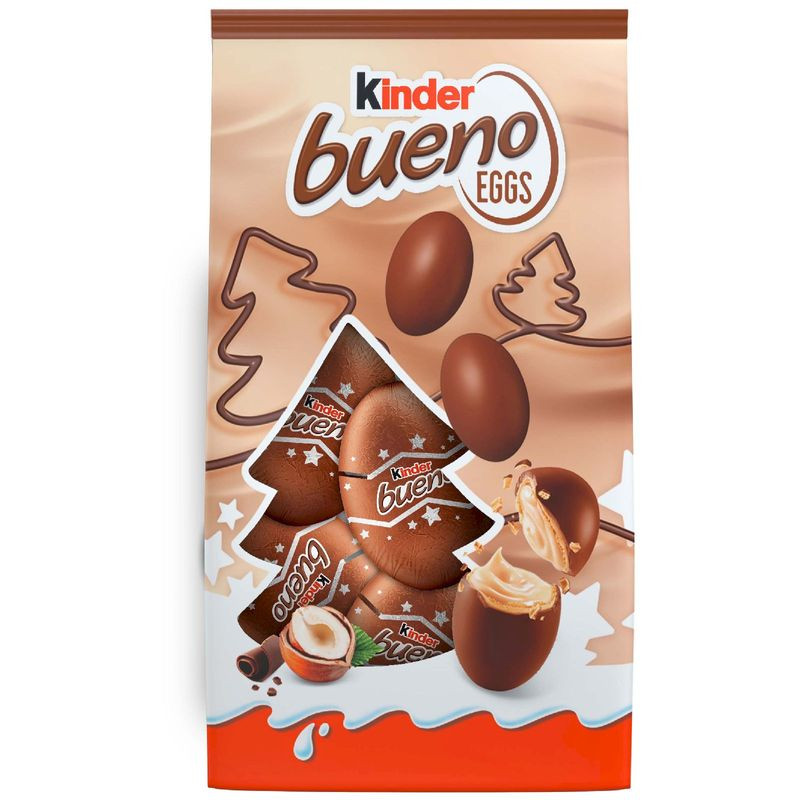 Изображение товара Конфеты Kinder Bueno Eggs молочный шоколад с ореховой начинкой 80г