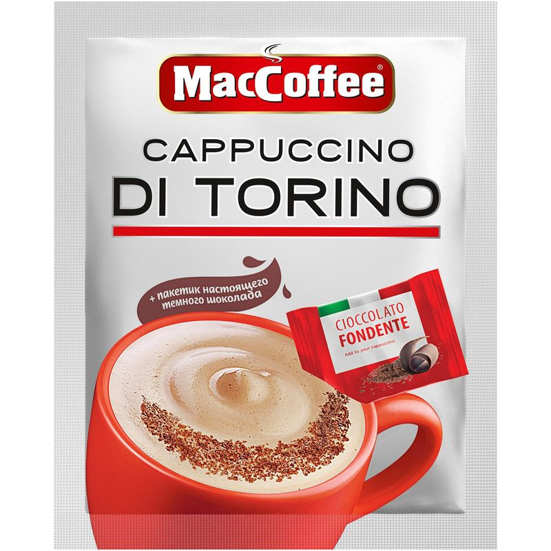 Изображение товара Напиток кофейный Maccoffee Cappuccino di Torino шоколадный, 25.5г