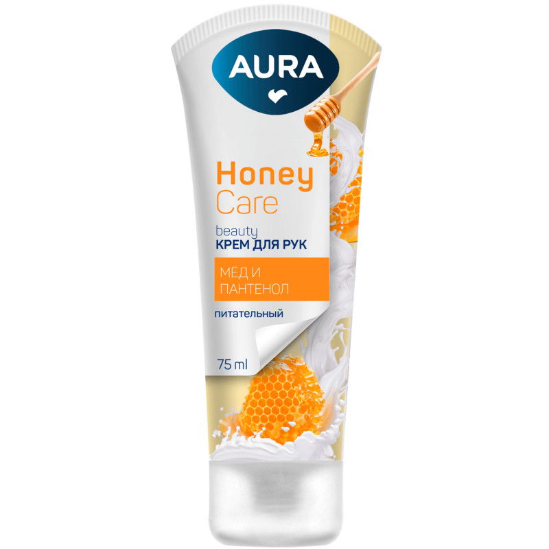 Изображение товара Крем Aura Beauty Питательный с D-пантенолом и экстрактом меда для рук, 75мл