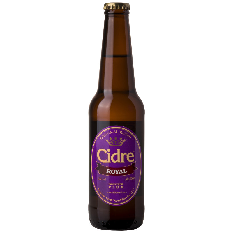 Изображение товара Медовуха Cidre Royal With Plum фильтрованная пастеризованная, 330мл