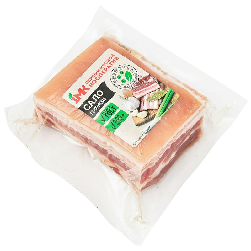 Изображение товара Сало 1МК белорусское из шпика свиного соленое  весовое Россия