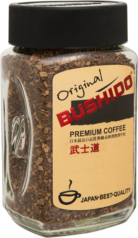 Изображение товара Кофе Bushido Original натуральный растворимый сублимированный, 100г