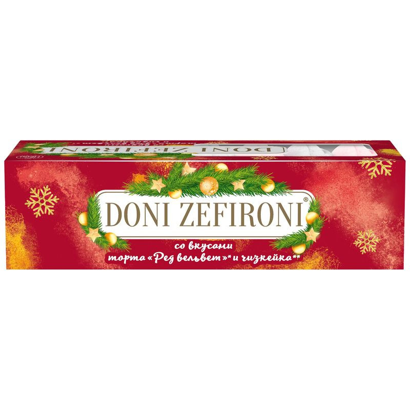 Изображение товара Зефир Doni Zefironi Ассорти со вкусами торта Red Velvet и чизкейка 210г