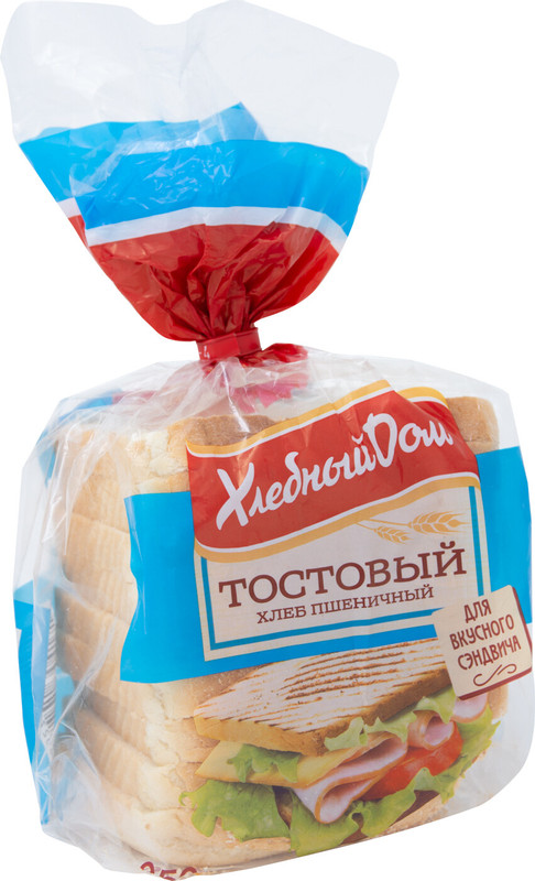 Изображение товара Хлеб Хлебный Дом тостовый пшеничный, 350г