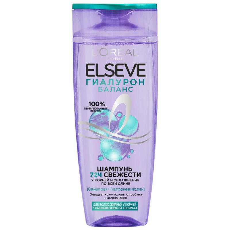 Изображение товара Шампунь для волос Loreal Paris Elseve Гиалурон баланс 400 мл без аромата