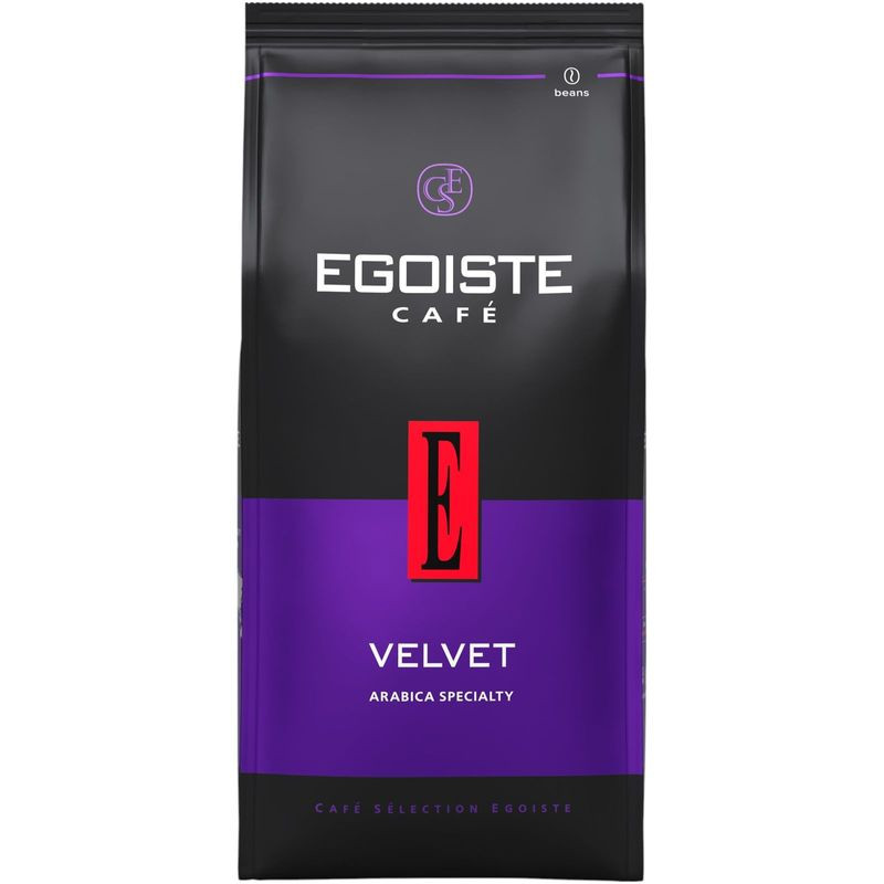 Изображение товара Кофе Egoiste Velvet в зёрнах 800 г натуральный жареный премиум качество