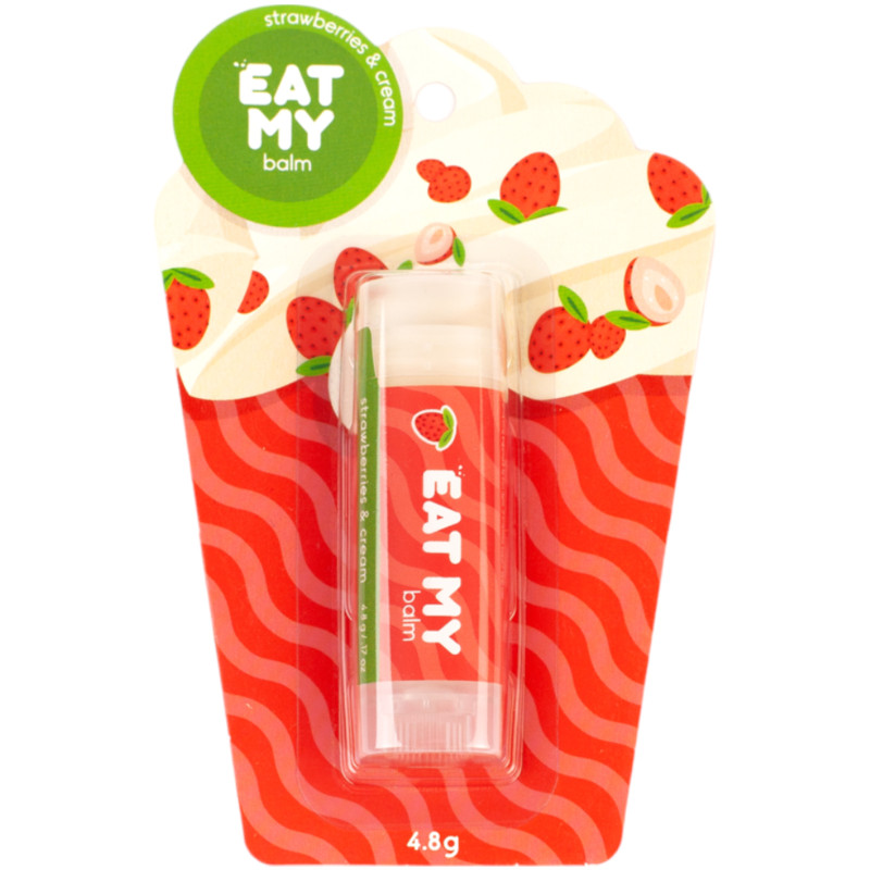 Изображение товара Бальзам Eat My Земляника со сливками для губ, 4.8мл
