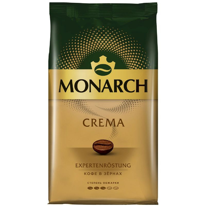 Изображение товара Кофе Monarch Crema натуральный жареный в зёрнах 1 кг Россия