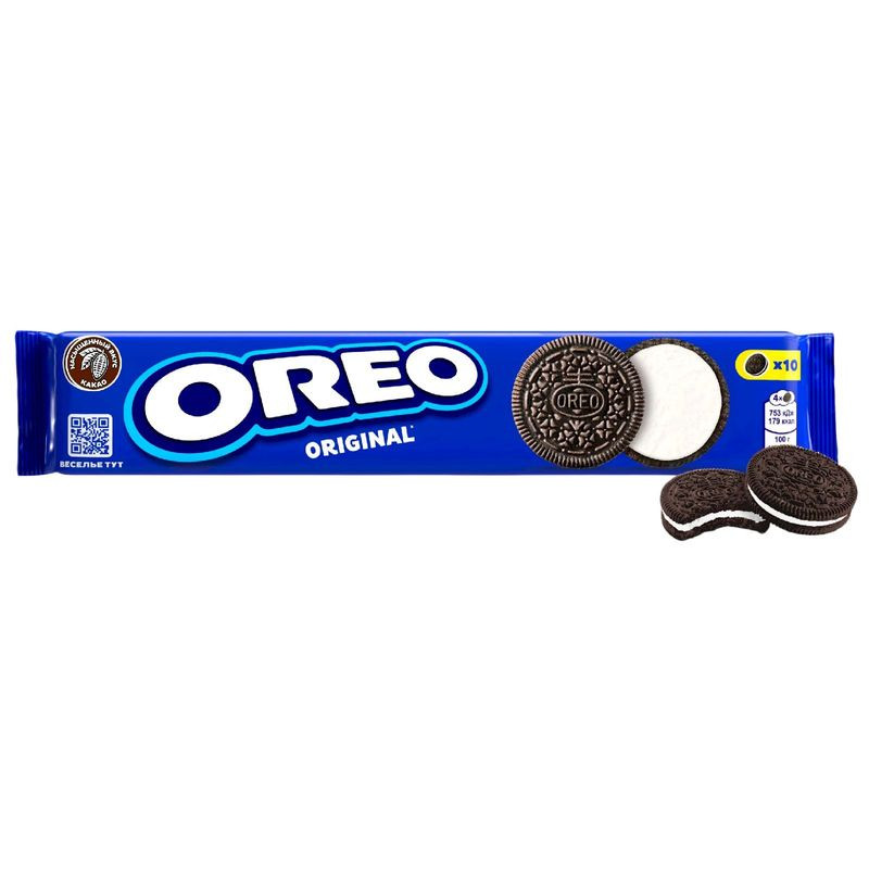 Изображение товара Печенье Oreo Original какао-ваниль 95г с молочной начинкой