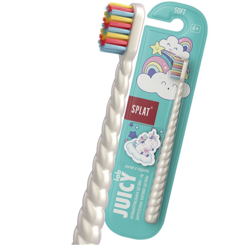 Изображение товара Детская зубная щетка Splat Juicy Lab Магия единорога с ионами серебра