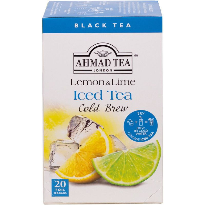 Изображение товара Чай Ahmad Tea Cold Brew Lemon&Lime черный 20x2.1г для холодного заваривания